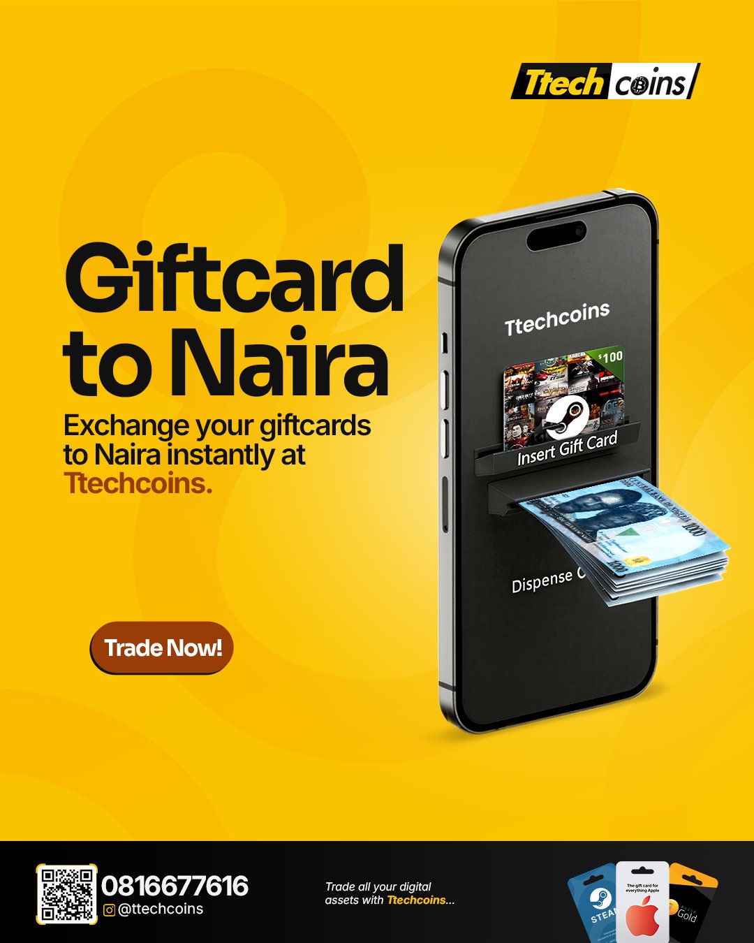 Giftcard to Naira